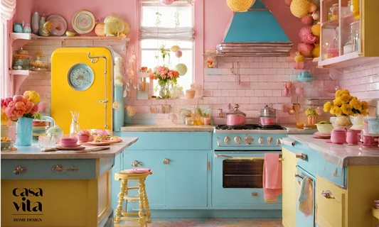 kitchen trends 2024, vintage and retro interior design